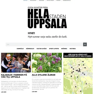 Hela Staden Uppsala startsida 2025