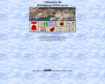 cityhelsingborg.se startsida 1996
