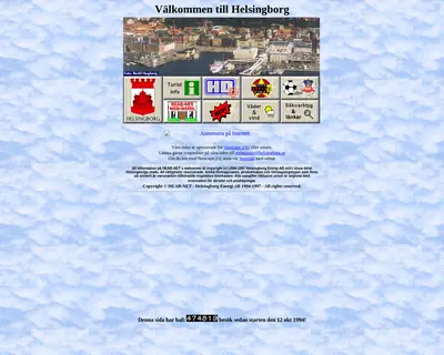 cityhelsingborg.se startsida 1997