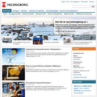 cityhelsingborg.se startsida 2010