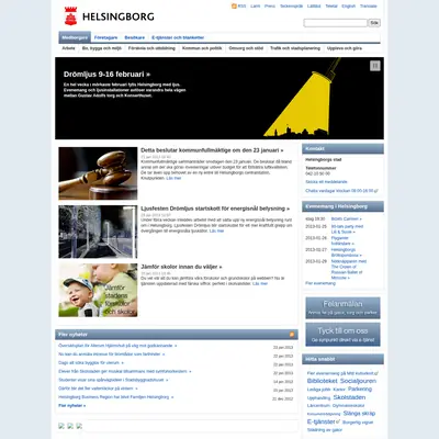 cityhelsingborg.se startsida 2013