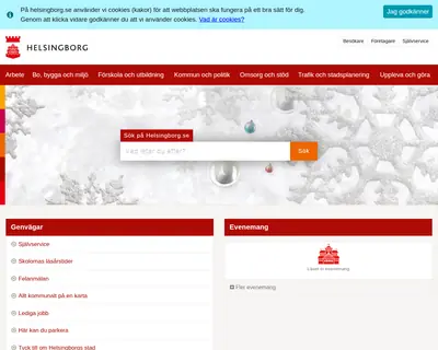 cityhelsingborg.se startsida 2016