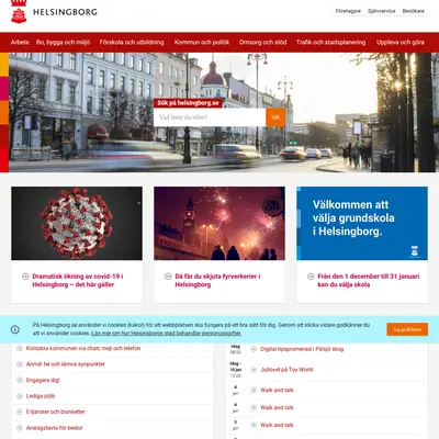 cityhelsingborg.se startsida 2021