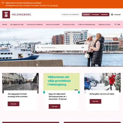 cityhelsingborg.se startsida 2025