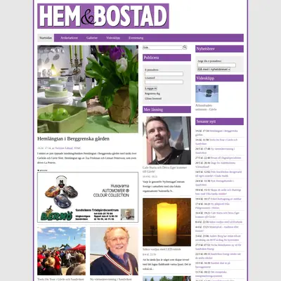 Hem & Bostad startsida 2013