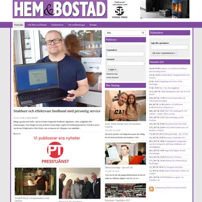 Hem & Bostad startsida 2018