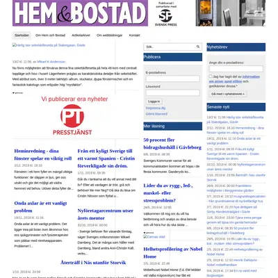 Hem & Bostad startsida 2020