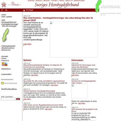 Hembygdsjournalen startsida 2010