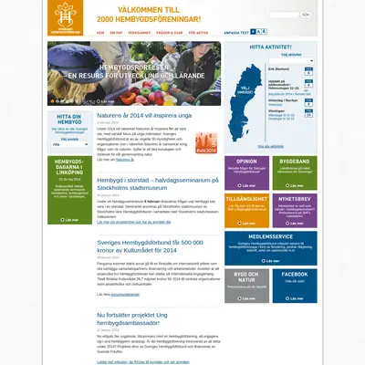 Hembygdsjournalen startsida 2014