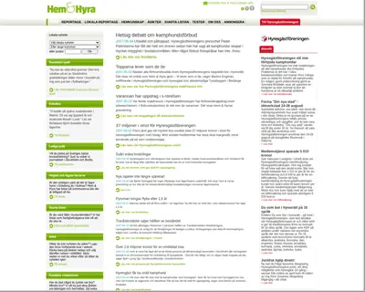 Hem & Hyra startsida 2007