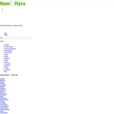 Hem & Hyra startsida 2015