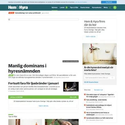 Hem & Hyra startsida 2019