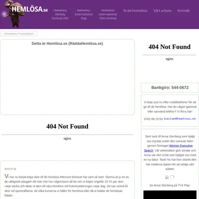 Hemlösa startsida 2015