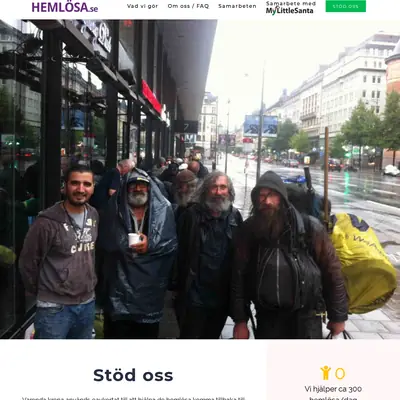 Hemlösa startsida 2020