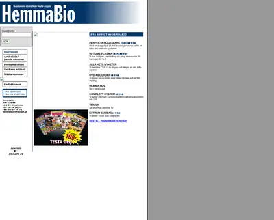 hemmabiotidningen.se startsida 2006