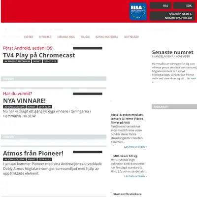 hemmabiotidningen.se startsida 2015