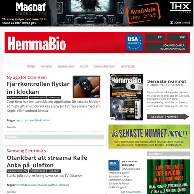 hemmabiotidningen.se startsida 2016