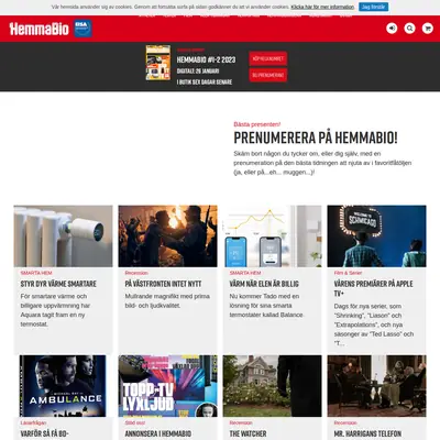 hemmabiotidningen.se startsida 2023