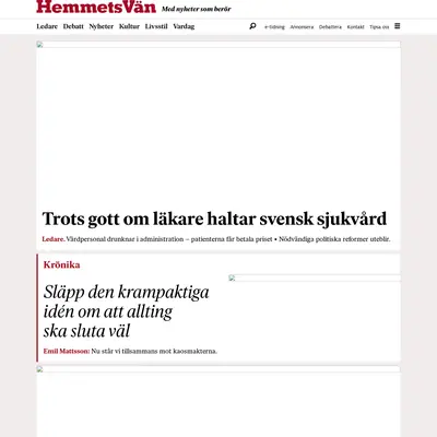 Hemmets Vän startsida 2025
