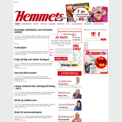 www.hemmetsveckotidning.se startsida 2015