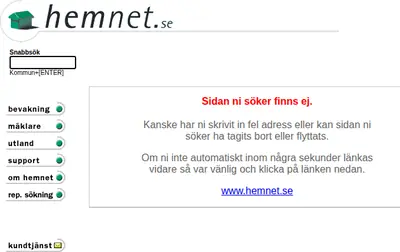 hemnet.se startsida 2000