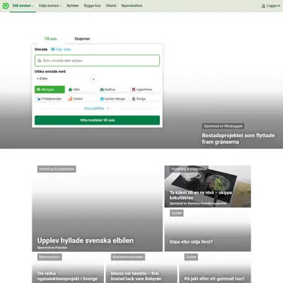 hemnet.se startsida 2022