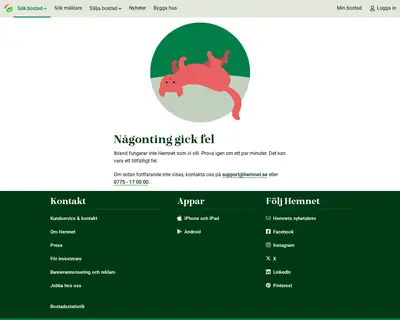 hemnet.se startsida 2024