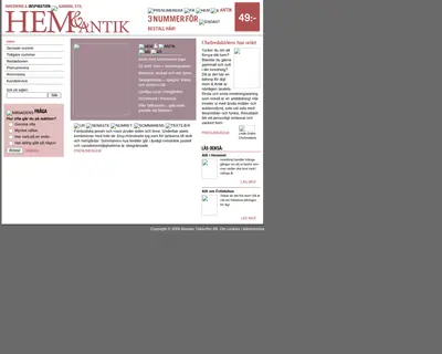 Hem och Antik, http://www.hemochantik.se startsida 2006