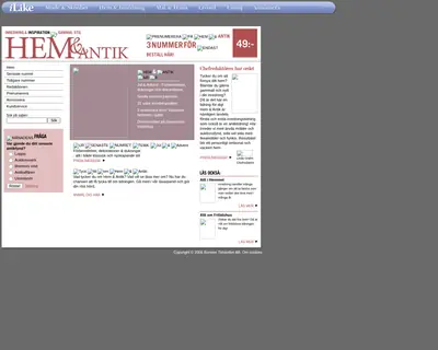 Hem och Antik, http://www.hemochantik.se startsida 2007