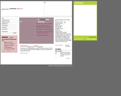 Hem och Antik, http://www.hemochantik.se startsida 2009
