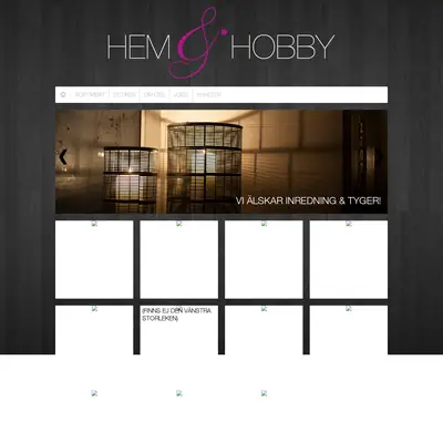HEM & HOBBY startsida 2013