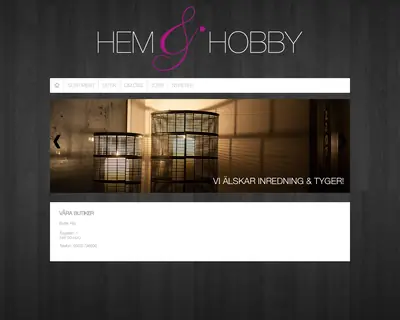 HEM & HOBBY startsida 2024