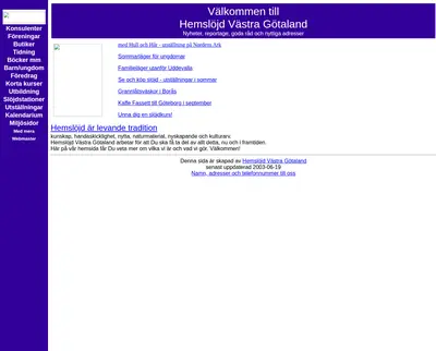Hemslöjd startsida 2003
