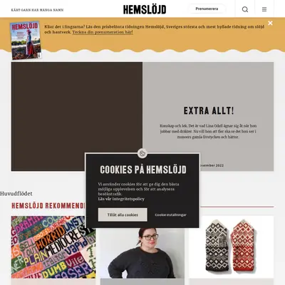 Hemslöjd startsida 2023