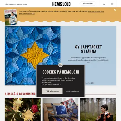 Hemslöjd startsida 2026