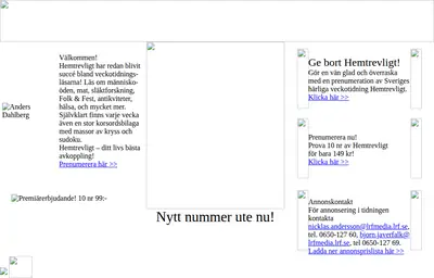 Hemtrevligt startsida 2008