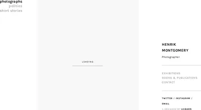 henrikmontgomery.com startsida 2019