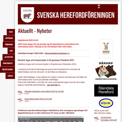 HEREFORD startsida 2024
