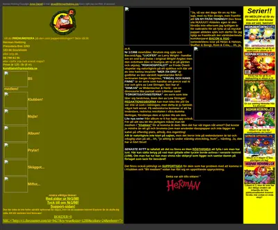 HERMAN HEDNING startsida 1998