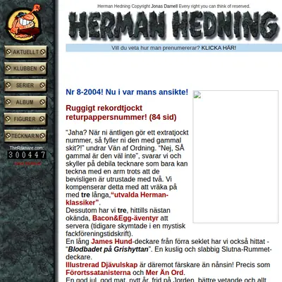 HERMAN HEDNING startsida 2005