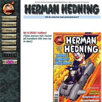 HERMAN HEDNING startsida 2010