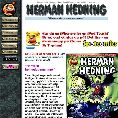 HERMAN HEDNING startsida 2011