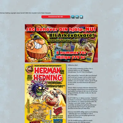 HERMAN HEDNING startsida 2020