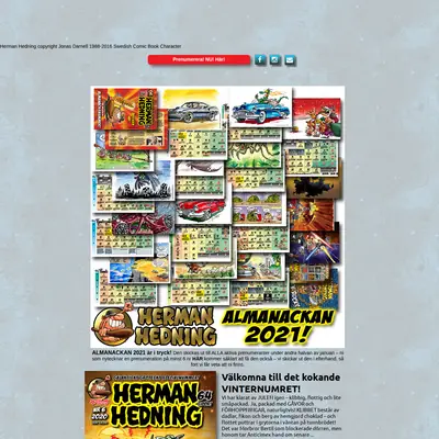 HERMAN HEDNING startsida 2021