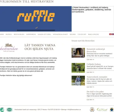 www.hestraviken.se startsida 2011