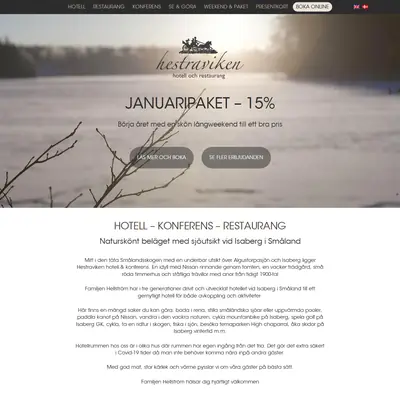 www.hestraviken.se startsida 2022