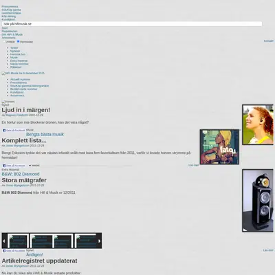 hifi-musik.se startsida 2012