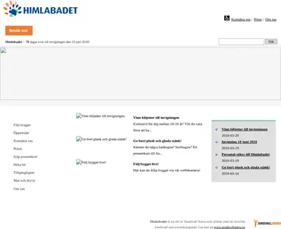 Himlabladet startsida 2010