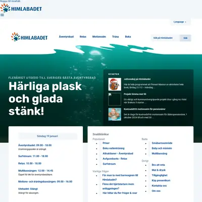 Himlabladet startsida 2025