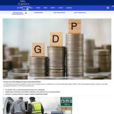 Hiradó startsida 2022